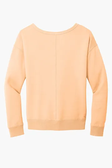 Port & Co Women's Beach Wash Garment-Dyed V-Neck Sweatshirt — view 9