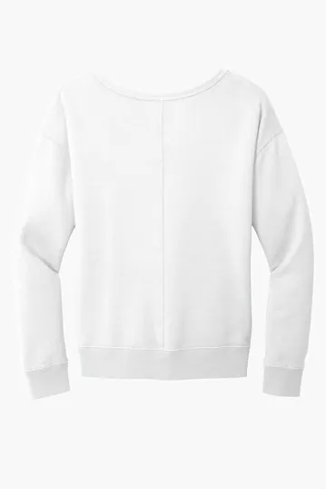 Port & Co Women's Beach Wash Garment-Dyed V-Neck Sweatshirt — view 12