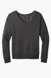 Port & Co Women's Beach Wash Garment-Dyed V-Neck Sweatshirt — view 2