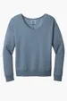Port & Co Women's Beach Wash Garment-Dyed V-Neck Sweatshirt — view 3