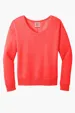 Port & Co Women's Beach Wash Garment-Dyed V-Neck Sweatshirt — view 5