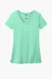 Port & Co Women's Beach Wash Garment-Dyed V-Neck Tee — view 5
