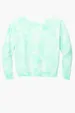 Port & Co Women's Beach Wash Cloud Tie-Dye V-Neck Sweatshirt — view 9