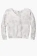 Port & Co Women's Beach Wash Cloud Tie-Dye V-Neck Sweatshirt — view 5