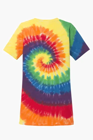 Port & Co Women's Tie-Dye V-Neck Tee — view 15