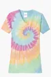 Port & Co Women's Tie-Dye V-Neck Tee — view 5