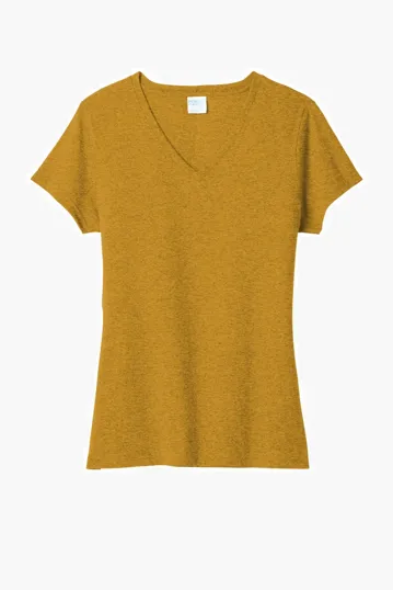Port & Co Women's Tri-Blend V-Neck Tee — view 7