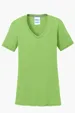 Port & Co Women's Performance Blend V-Neck Tee — view 8
