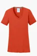 Port & Co Women's Performance Blend V-Neck Tee — view 10