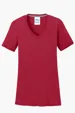 Port & Co Women's Performance Blend V-Neck Tee — view 12