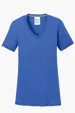 Port & Co Women's Performance Blend V-Neck Tee — view 13