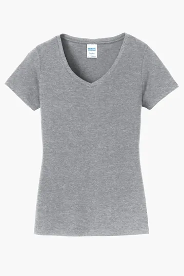 Port & Co Women's Fan Favorite V-Neck Tee — view 2