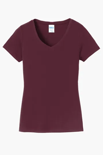 Port & Co Women's Fan Favorite V-Neck Tee — view 4
