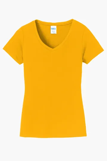 Port & Co Women's Fan Favorite V-Neck Tee — view 5