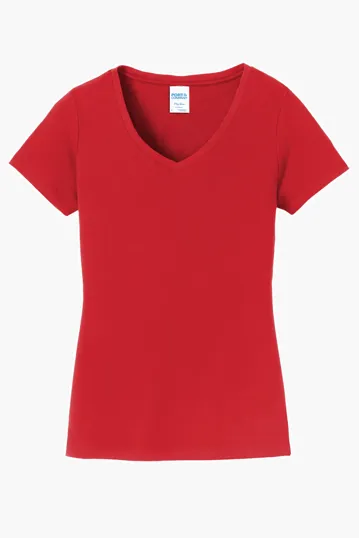Port & Co Women's Fan Favorite V-Neck Tee — view 6