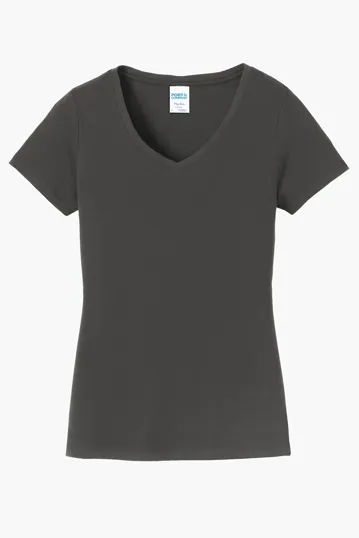 Port & Co Women's Fan Favorite V-Neck Tee — view 7
