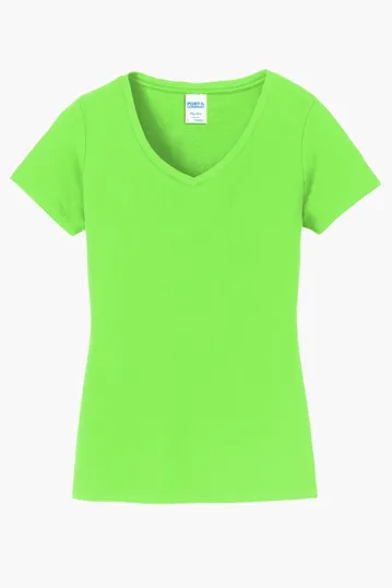 Port & Co Women's Fan Favorite V-Neck Tee — view 10