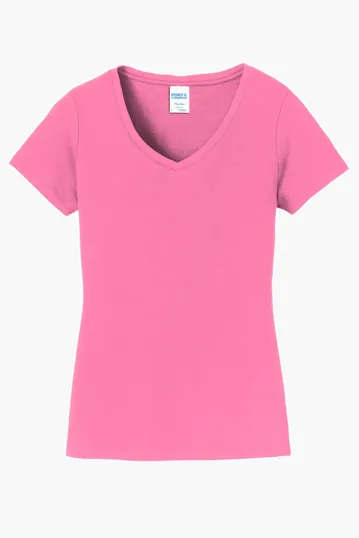 Port & Co Women's Fan Favorite V-Neck Tee — view 14
