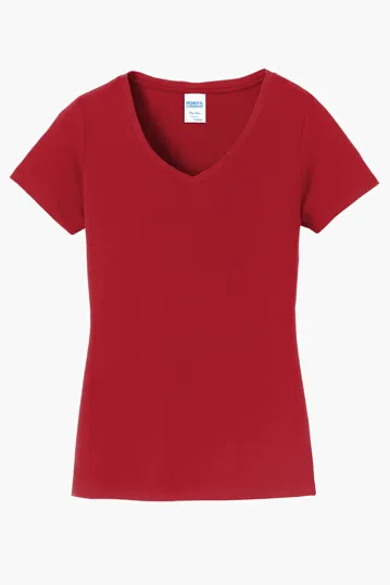 Port & Co Women's Fan Favorite V-Neck Tee — view 17