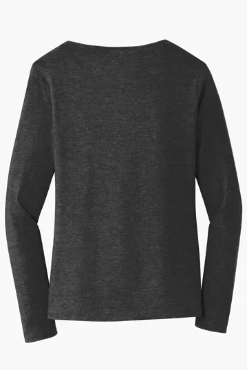 Port & Co Women's Long Sleeve Fan Favorite V-Neck Tee — view 27