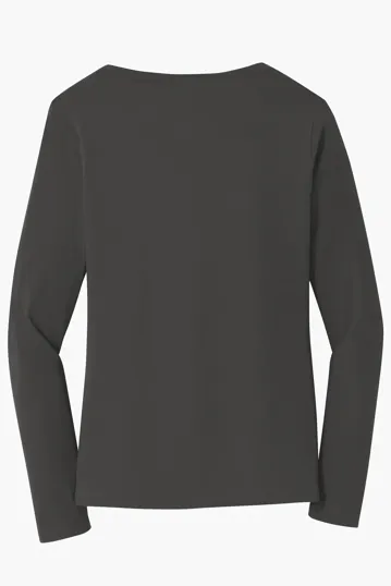 Port & Co Women's Long Sleeve Fan Favorite V-Neck Tee — view 14