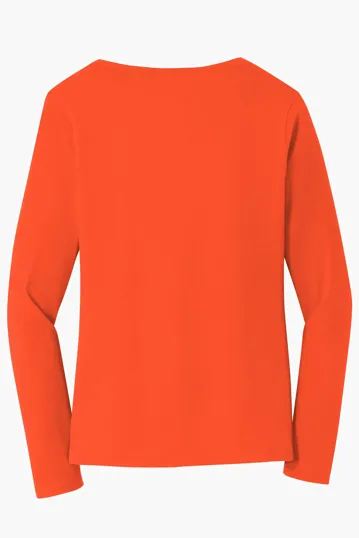 Port & Co Women's Long Sleeve Fan Favorite V-Neck Tee — view 18