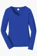 Port & Co Women's Long Sleeve Fan Favorite V-Neck Tee — view 11