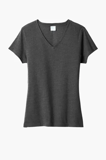 Port & Co Women's Fan Favorite Blend V-Neck Tee — view 3