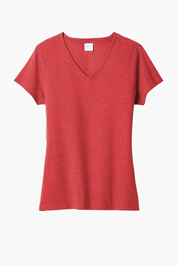 Port & Co Women's Fan Favorite Blend V-Neck Tee — view 4