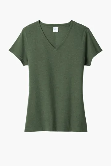 Port & Co Women's Fan Favorite Blend V-Neck Tee — view 5