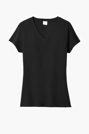 Port & Co Women's Fan Favorite Blend V-Neck Tee — view 7