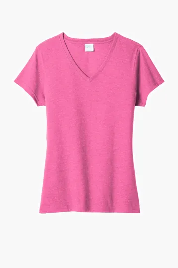 Port & Co Women's Fan Favorite Blend V-Neck Tee — view 8