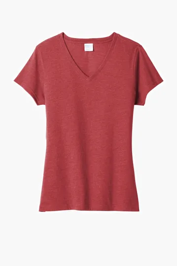 Port & Co Women's Fan Favorite Blend V-Neck Tee — view 10