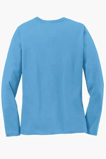 Port & Co Women's Long Sleeve Core Cotton Tee — view 19