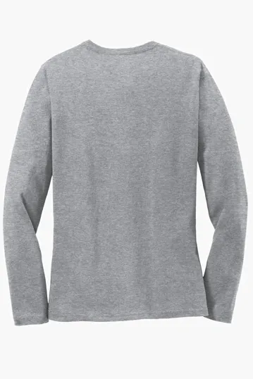Port & Co Women's Long Sleeve Core Cotton Tee — view 20