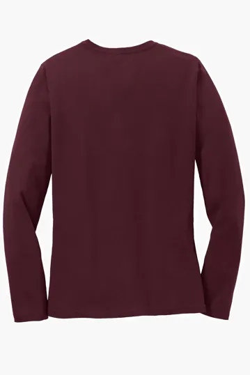 Port & Co Women's Long Sleeve Core Cotton Tee — view 21
