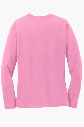 Port & Co Women's Long Sleeve Core Cotton Tee — view 22