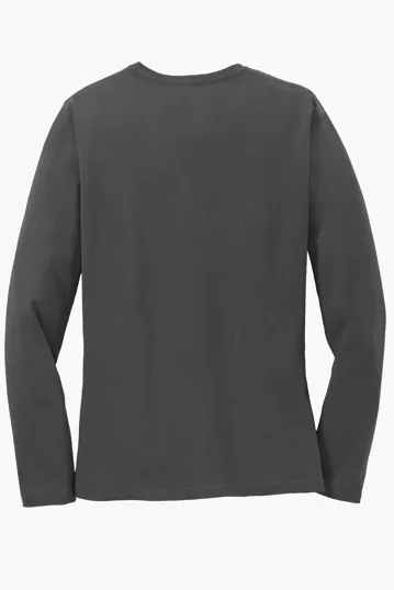 Port & Co Women's Long Sleeve Core Cotton Tee — view 23