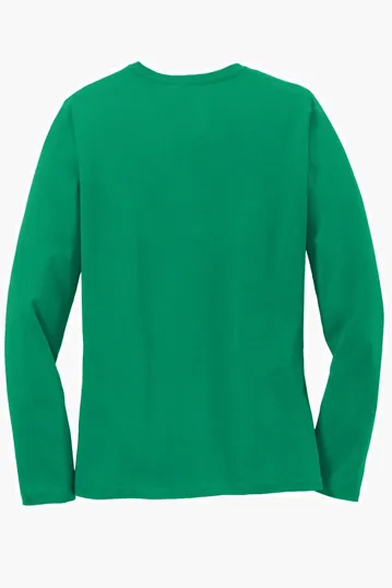 Port & Co Women's Long Sleeve Core Cotton Tee — view 27