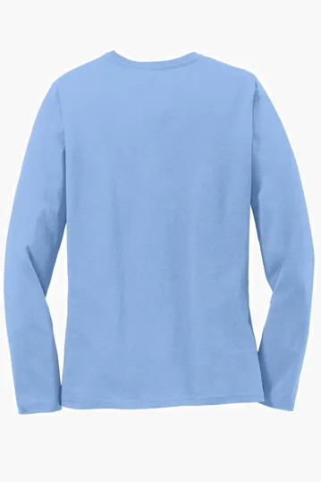 Port & Co Women's Long Sleeve Core Cotton Tee — view 28