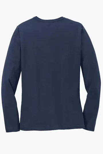 Port & Co Women's Long Sleeve Core Cotton Tee — view 29