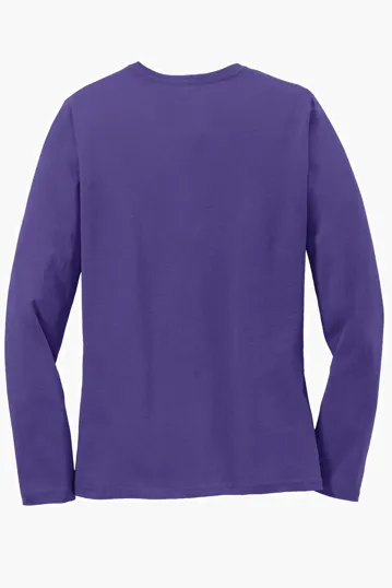 Port & Co Women's Long Sleeve Core Cotton Tee — view 31