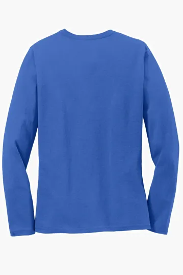 Port & Co Women's Long Sleeve Core Cotton Tee — view 33