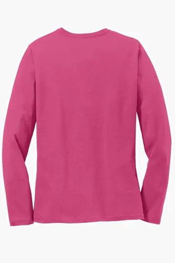 Port & Co Women's Long Sleeve Core Cotton Tee — view 34