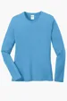Port & Co Women's Long Sleeve Core Cotton Tee — view 2