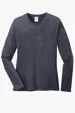 Port & Co Women's Long Sleeve Core Cotton Tee — view 8