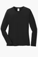 Port & Co Women's Long Sleeve Core Cotton Tee — view 9