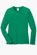 Port & Co Women's Long Sleeve Core Cotton Tee — view 10
