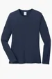 Port & Co Women's Long Sleeve Core Cotton Tee — view 12