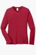 Port & Co Women's Long Sleeve Core Cotton Tee — view 15